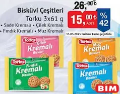 TORKU BİSKÜVİ ÇEŞİTLERİ 3X61 G